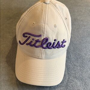 Titleist grey Cap with Purple Embroidery